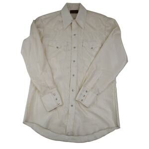 Vintage JC Penny Tom Ferguson Collection Pearl Snap Down Western Shirt
